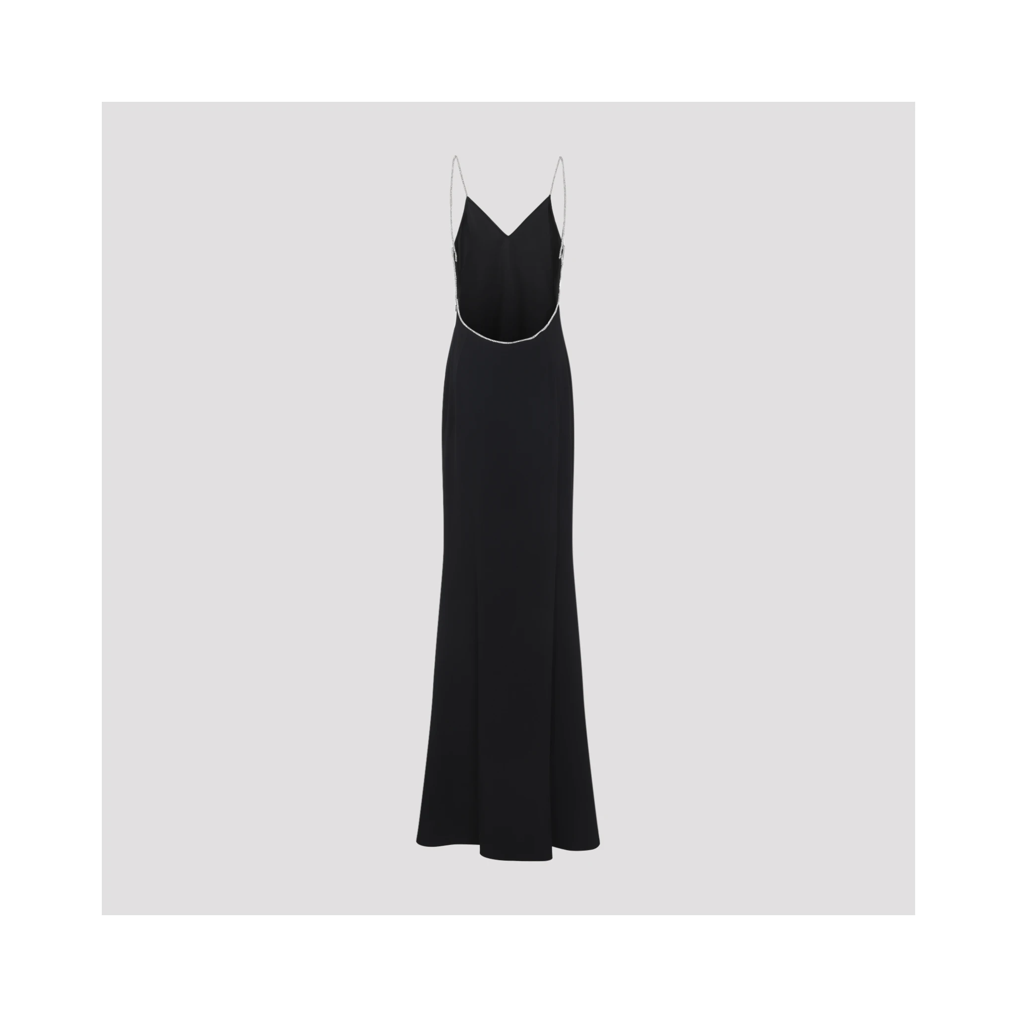 Tom Ford Crystal Chain Embroidery Satin Dress