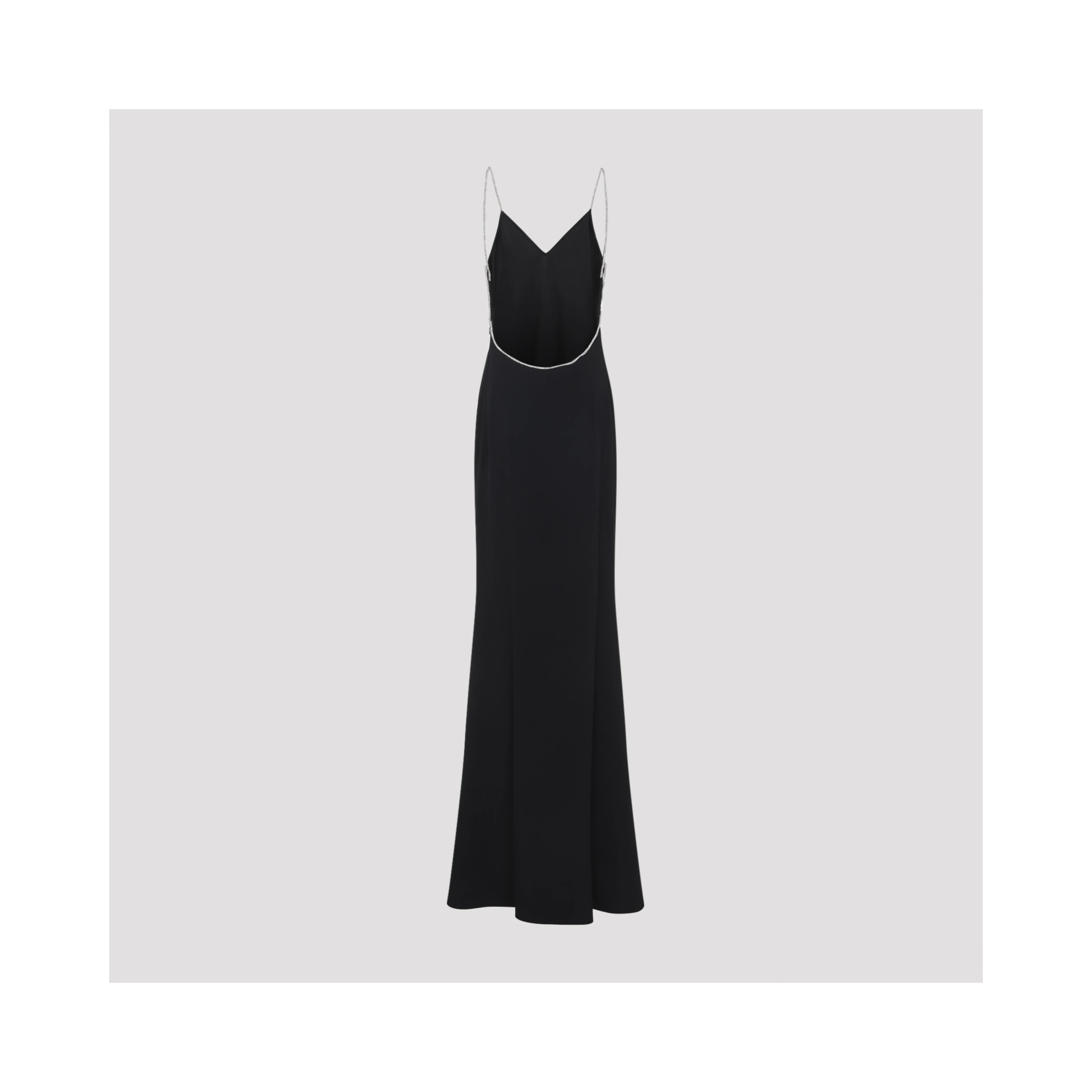 Tom Ford Crystal Chain Embroidery Satin Dress