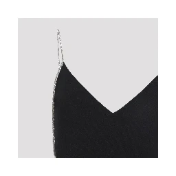 Tom Ford Crystal Chain Embroidery Satin Dress