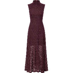 LACE MAXI FLARED DRESS