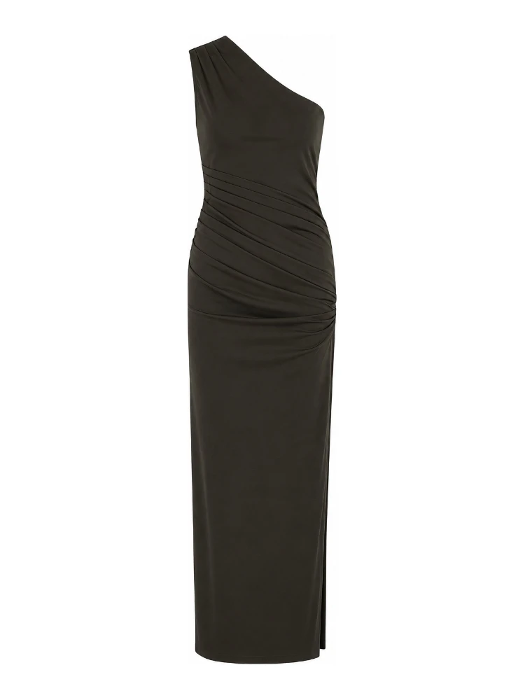 DRAPED ONE SHOULDER DRESS