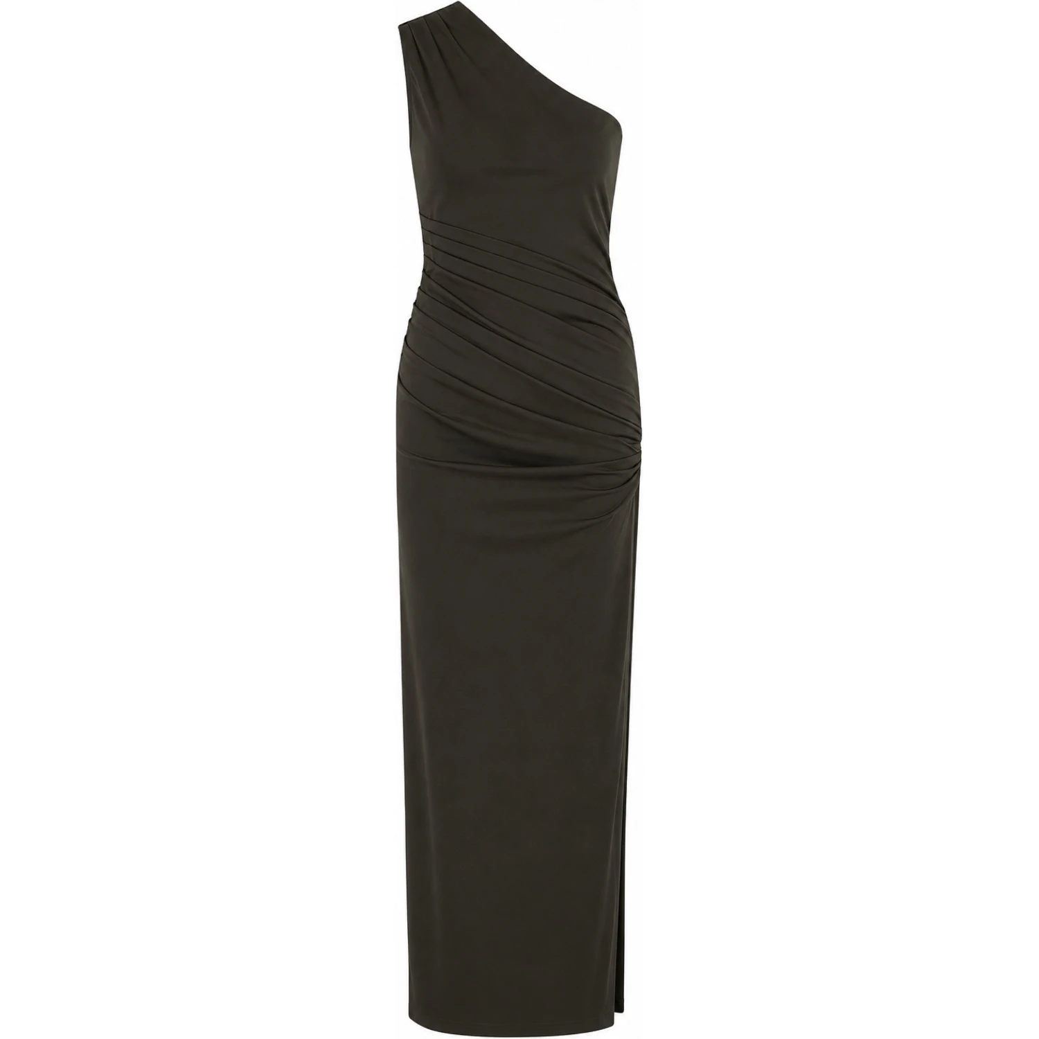 DRAPED ONE SHOULDER DRESS