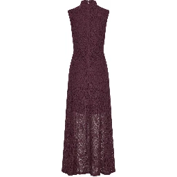LACE MAXI FLARED DRESS