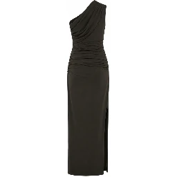 DRAPED ONE SHOULDER DRESS