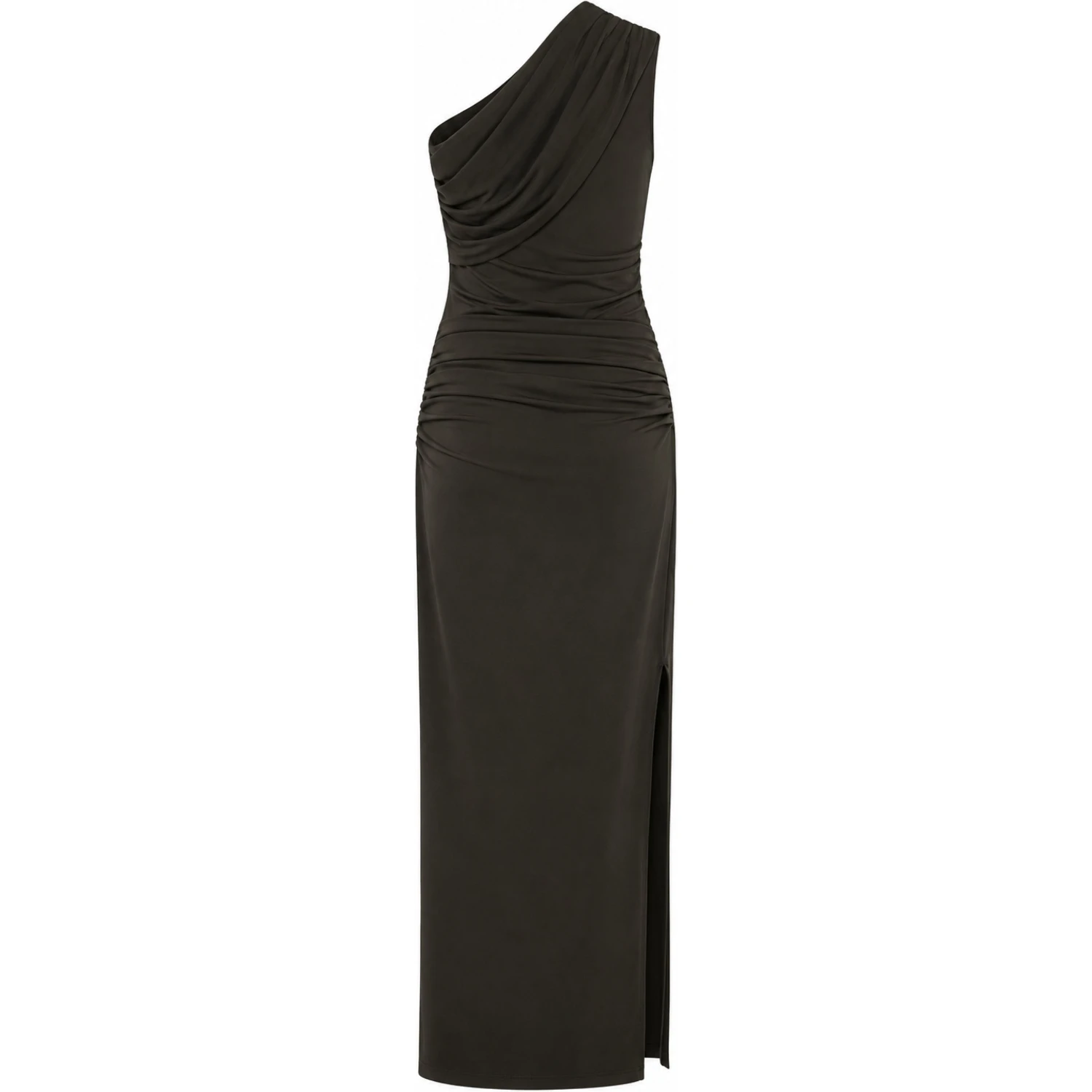 DRAPED ONE SHOULDER DRESS