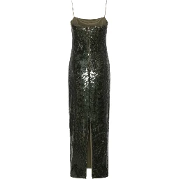 SEQUINS MAXI SLIP DRESS