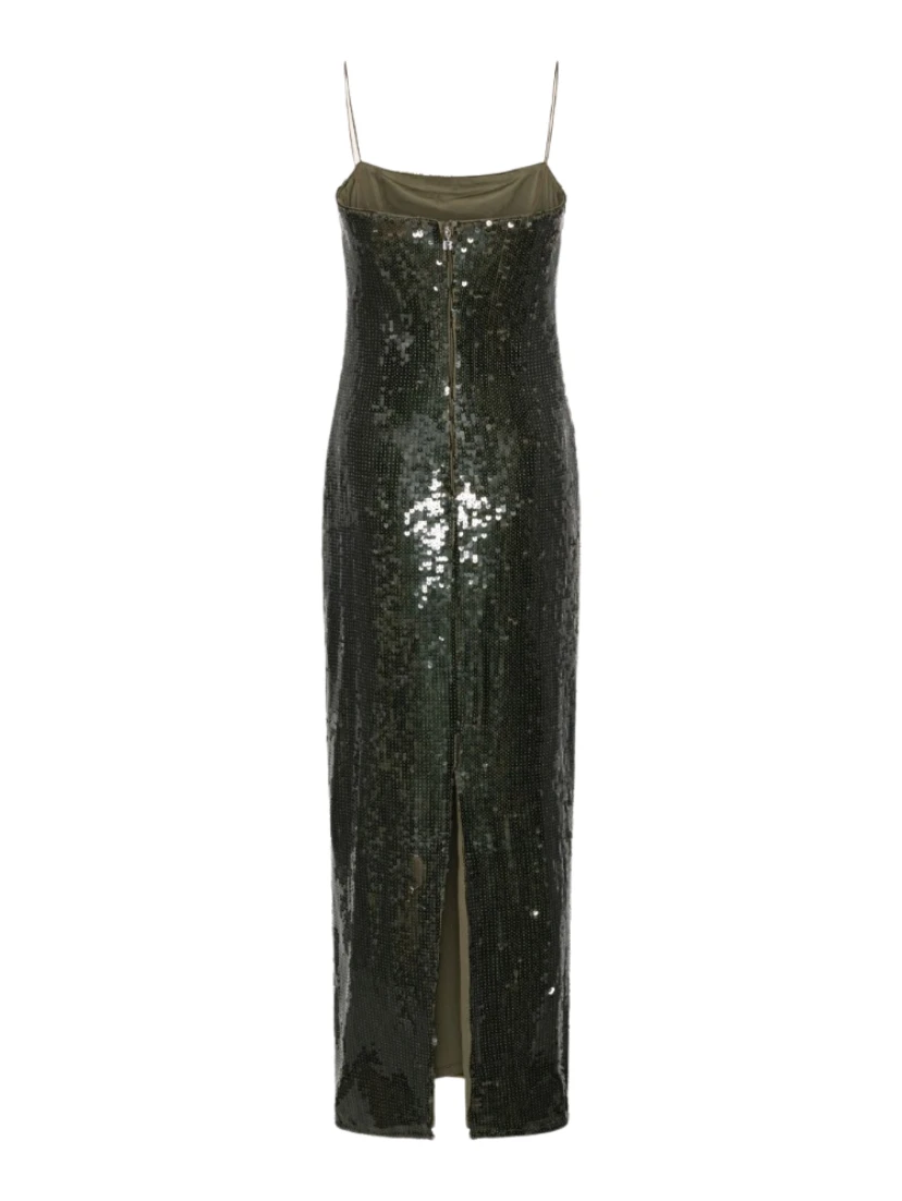 SEQUINS MAXI SLIP DRESS