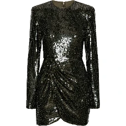 SEQUINS LS MINI DRESS