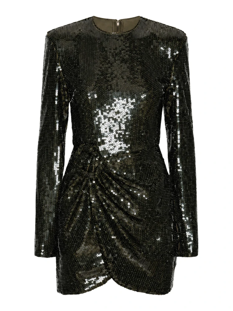 SEQUINS LS MINI DRESS