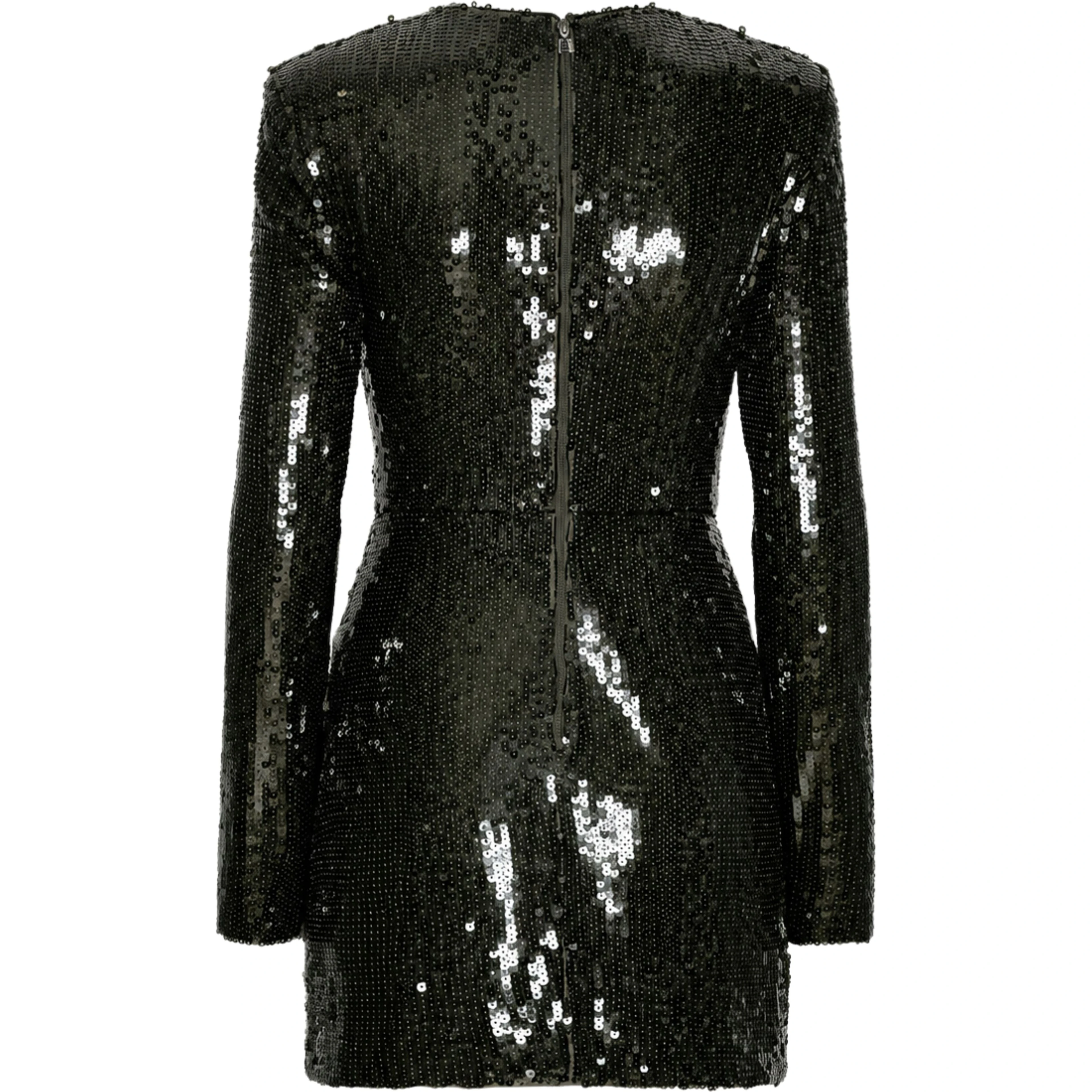 SEQUINS LS MINI DRESS