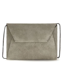Gray Calf Leather Bos Taurus Shoulder Bag
