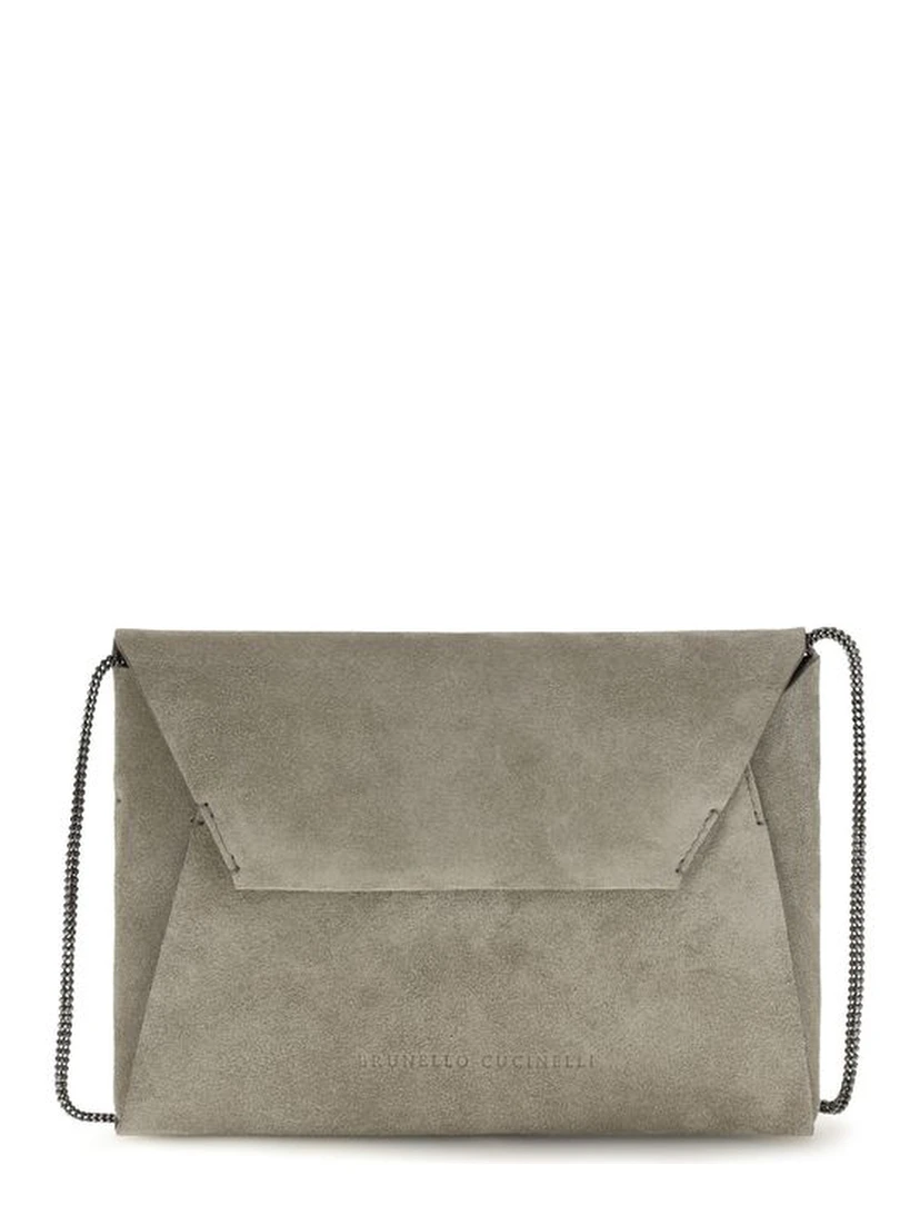 Gray Calf Leather Bos Taurus Shoulder Bag