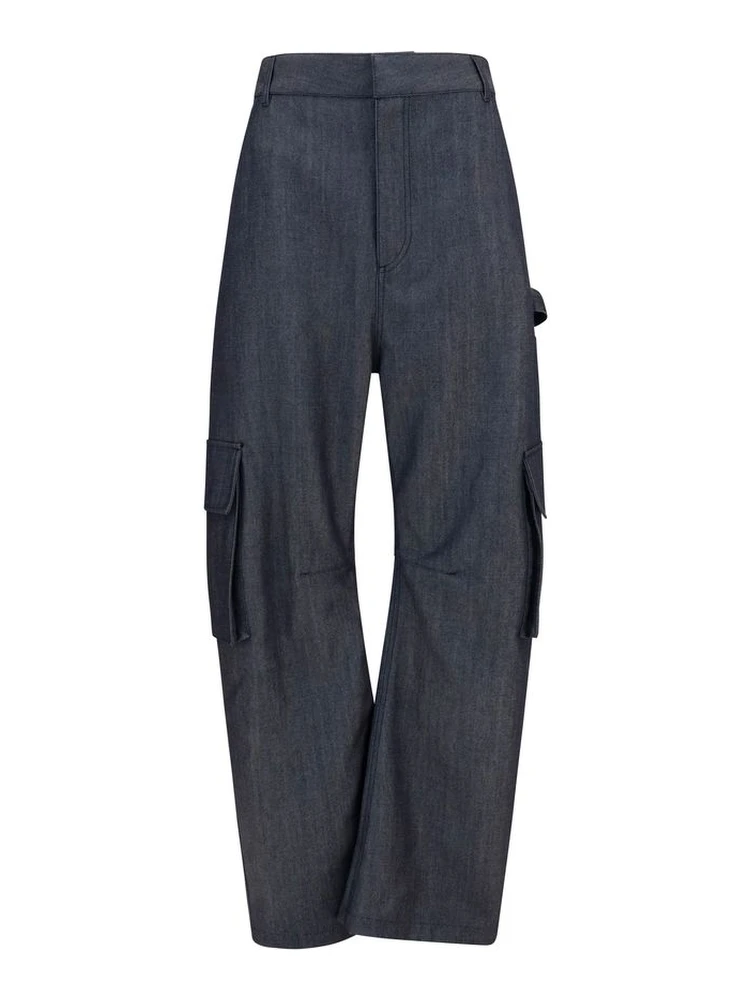 Blue Wool Oves Aries Cargo Pants