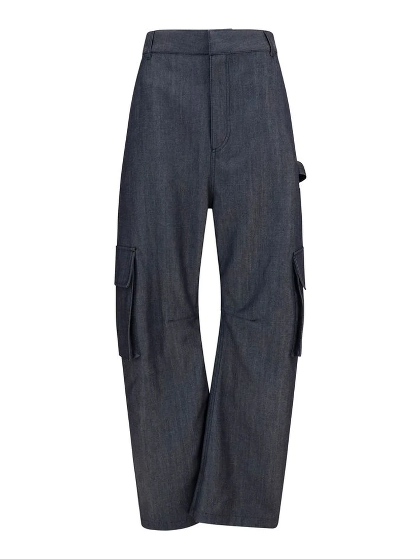 Blue Wool Oves Aries Cargo Pants