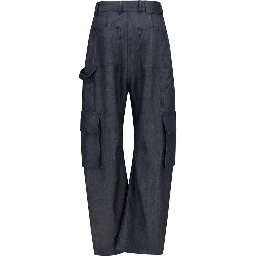 Blue Wool Oves Aries Cargo Pants
