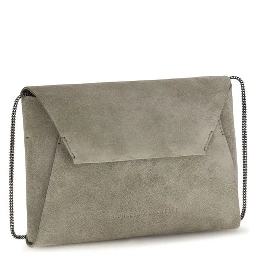 Gray Calf Leather Bos Taurus Shoulder Bag