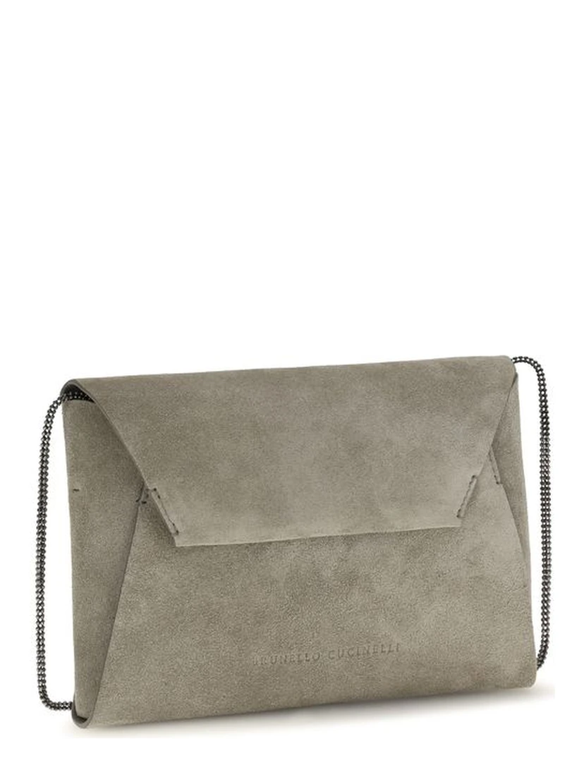 Gray Calf Leather Bos Taurus Shoulder Bag