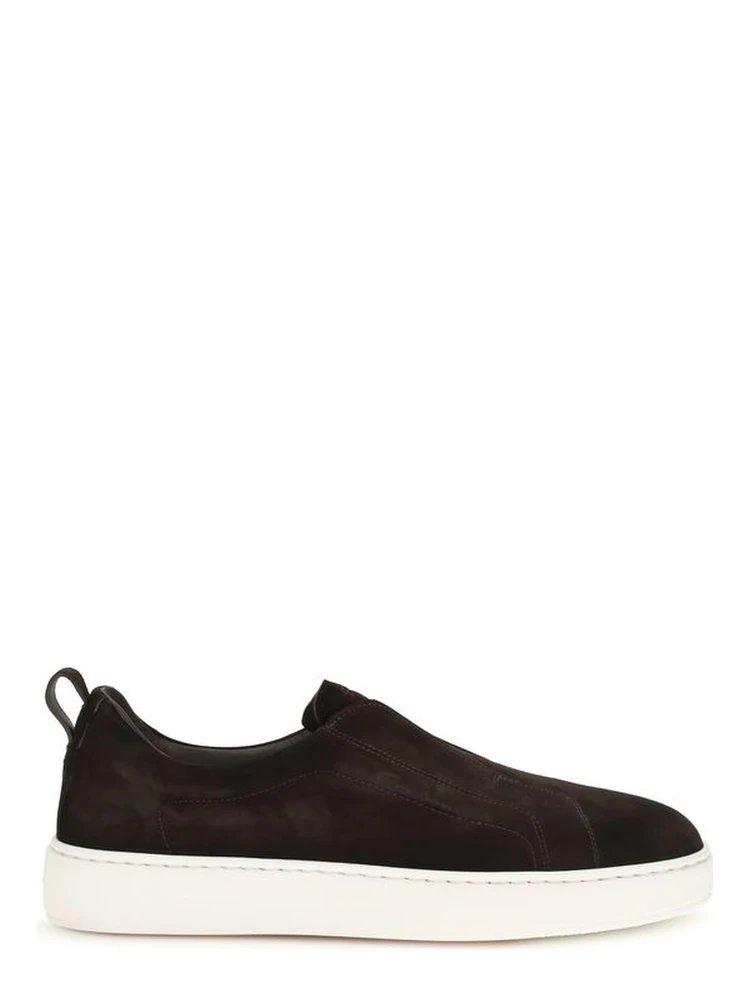 Brown Calf Leather Bos Taurus Sneakers
