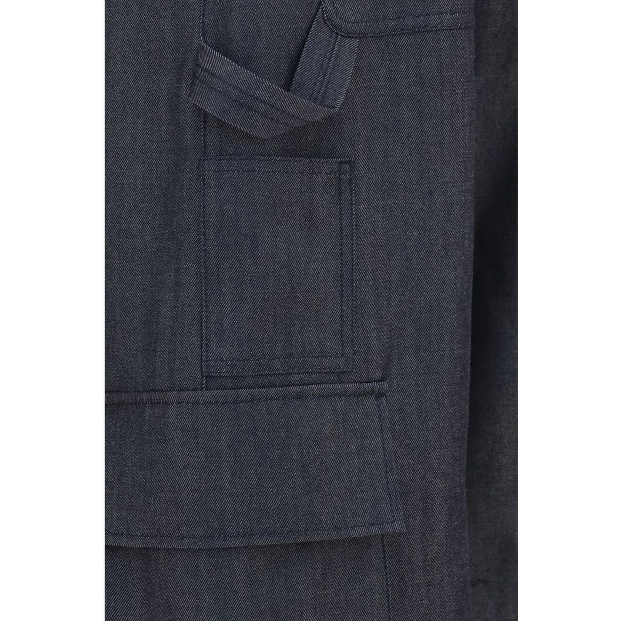 Blue Wool Oves Aries Cargo Pants