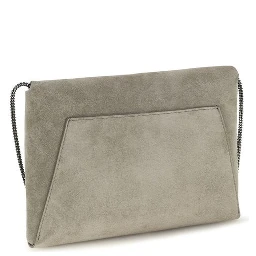 Gray Calf Leather Bos Taurus Shoulder Bag