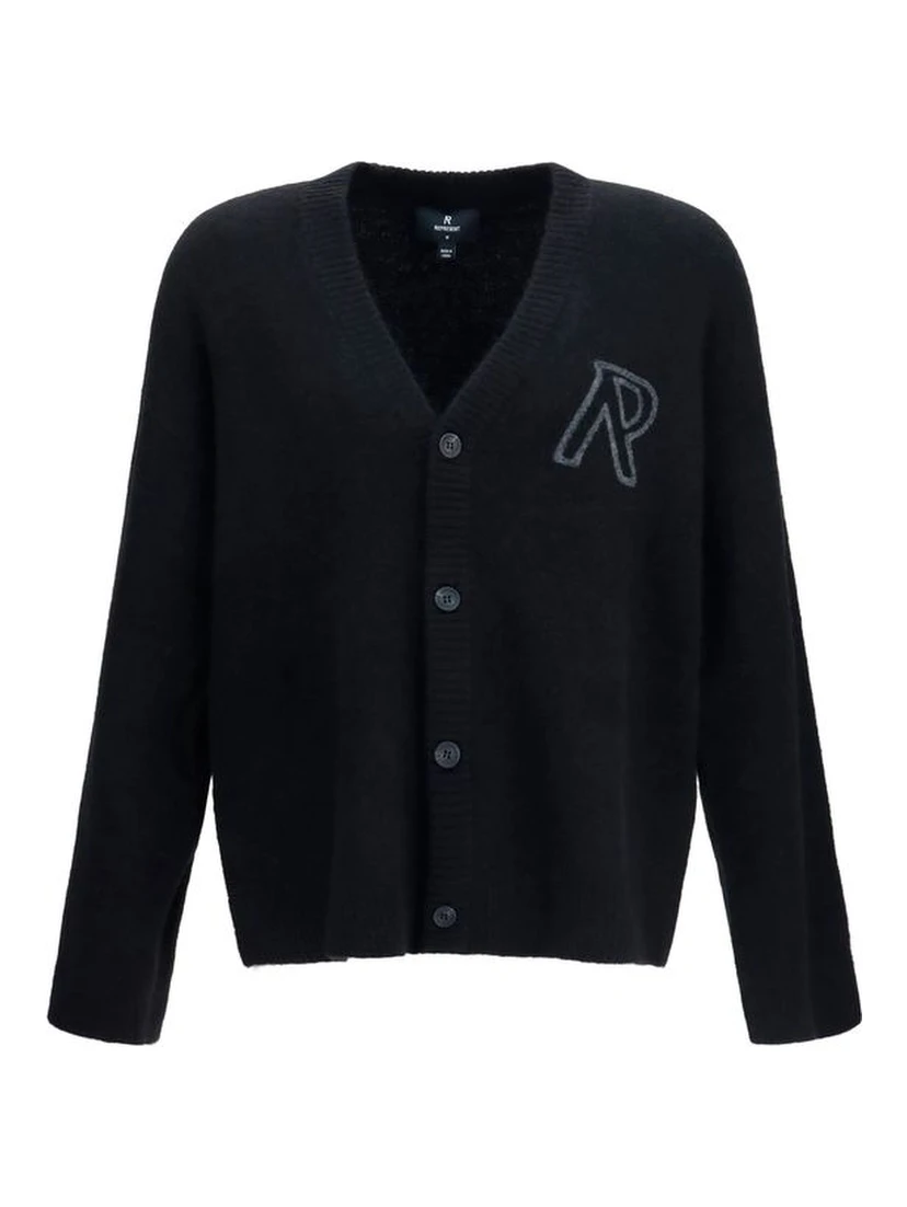 Black Alpaca Vicugna Pacos Cardigan
