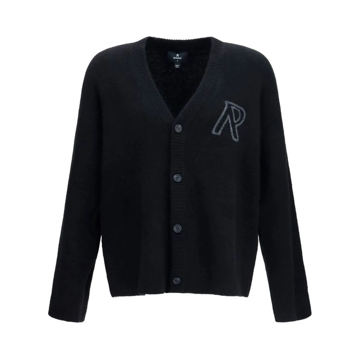 Black Alpaca Vicugna Pacos Cardigan