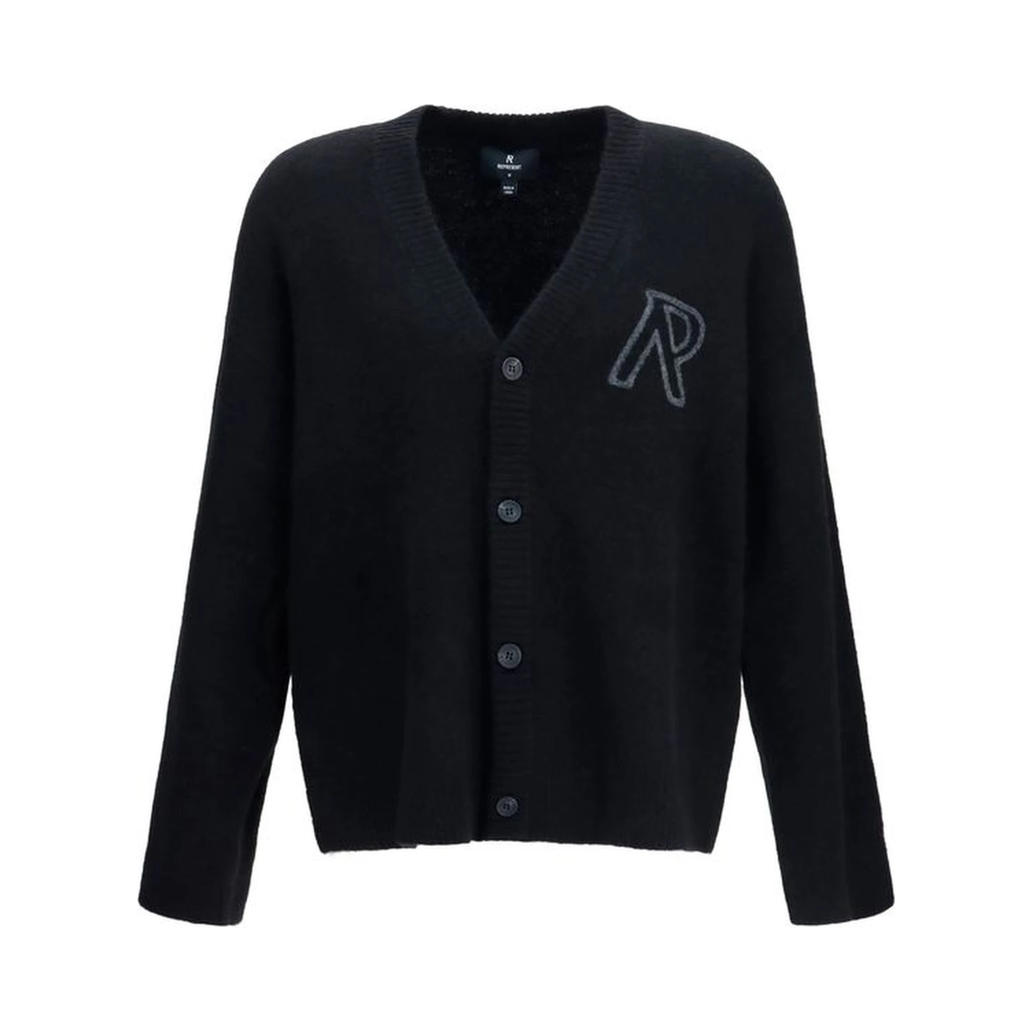 Black Alpaca Vicugna Pacos Cardigan