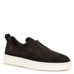 Brown Calf Leather Bos Taurus Sneakers
