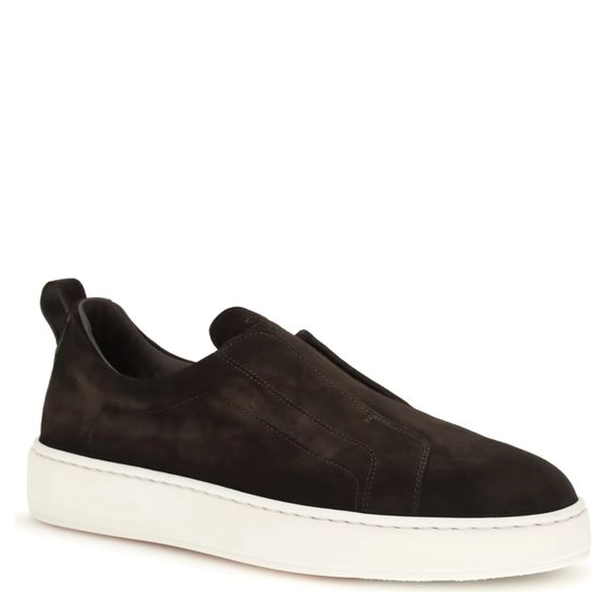 Brown Calf Leather Bos Taurus Sneakers