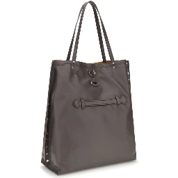 Gray Calf Leather Bos Taurus Shoulder Bag