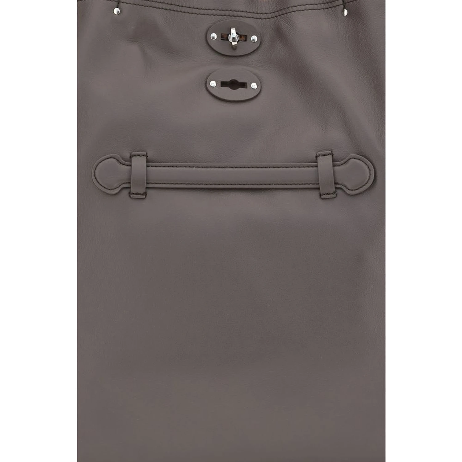 Gray Calf Leather Bos Taurus Shoulder Bag