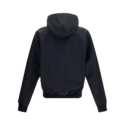 Black Polyester Bomber