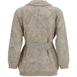 Beige Linen Cardigan