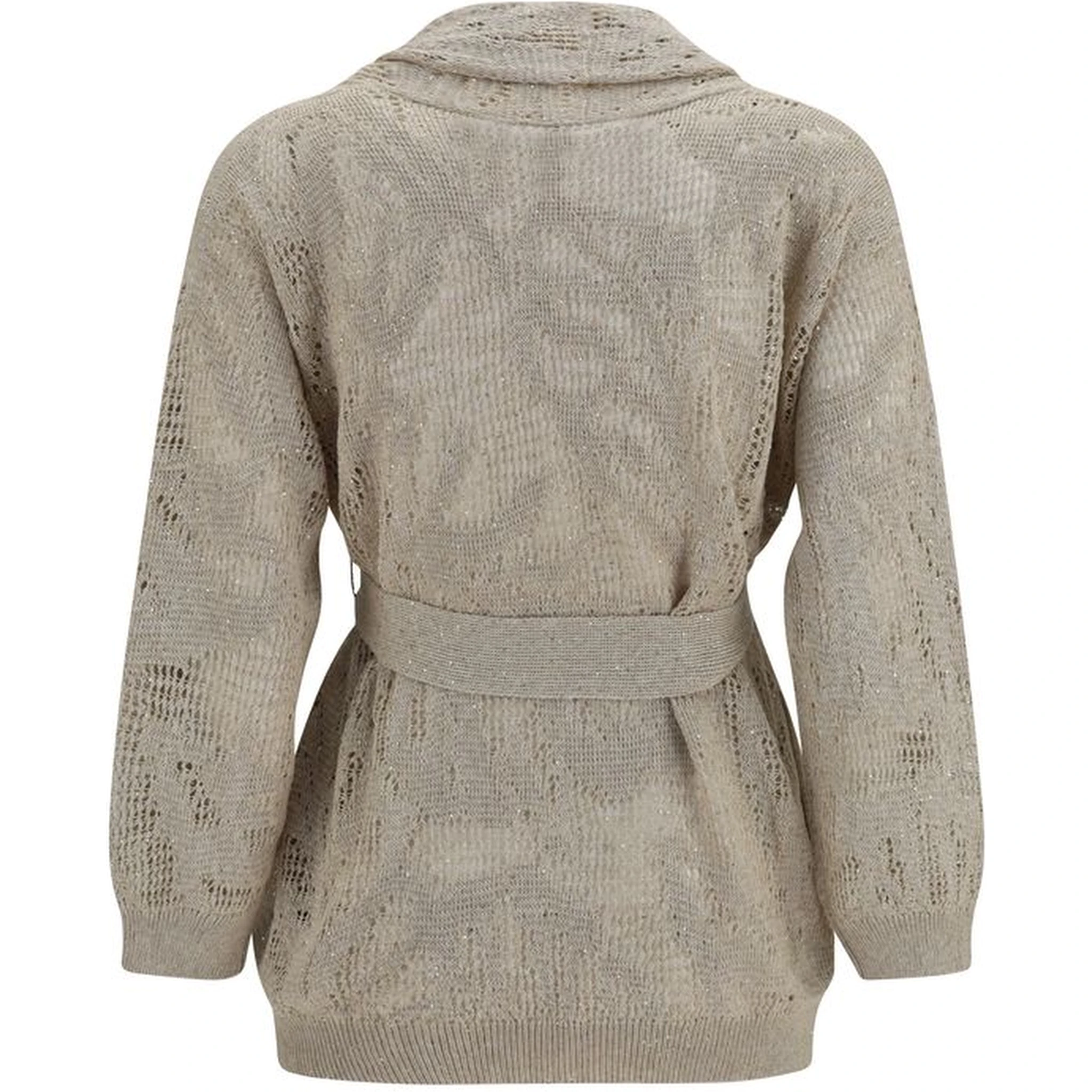 Beige Linen Cardigan