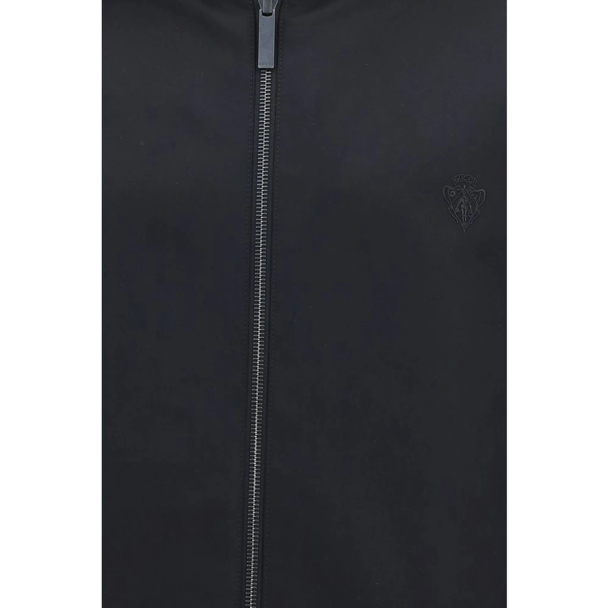 Black Polyester Bomber