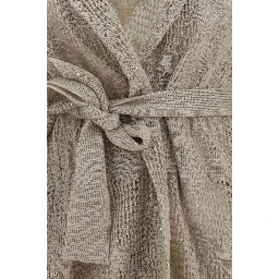 Beige Linen Cardigan