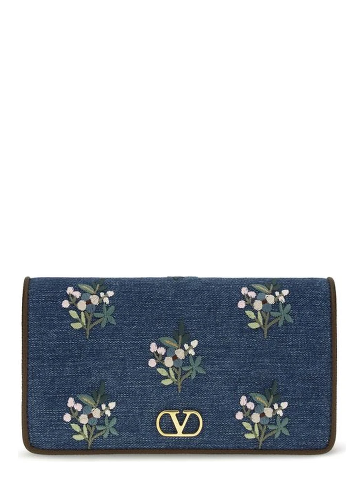 Blue Cotton Shoulder Bag