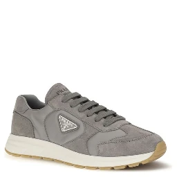Gray Recycled Polyamide Athletic Sneakers