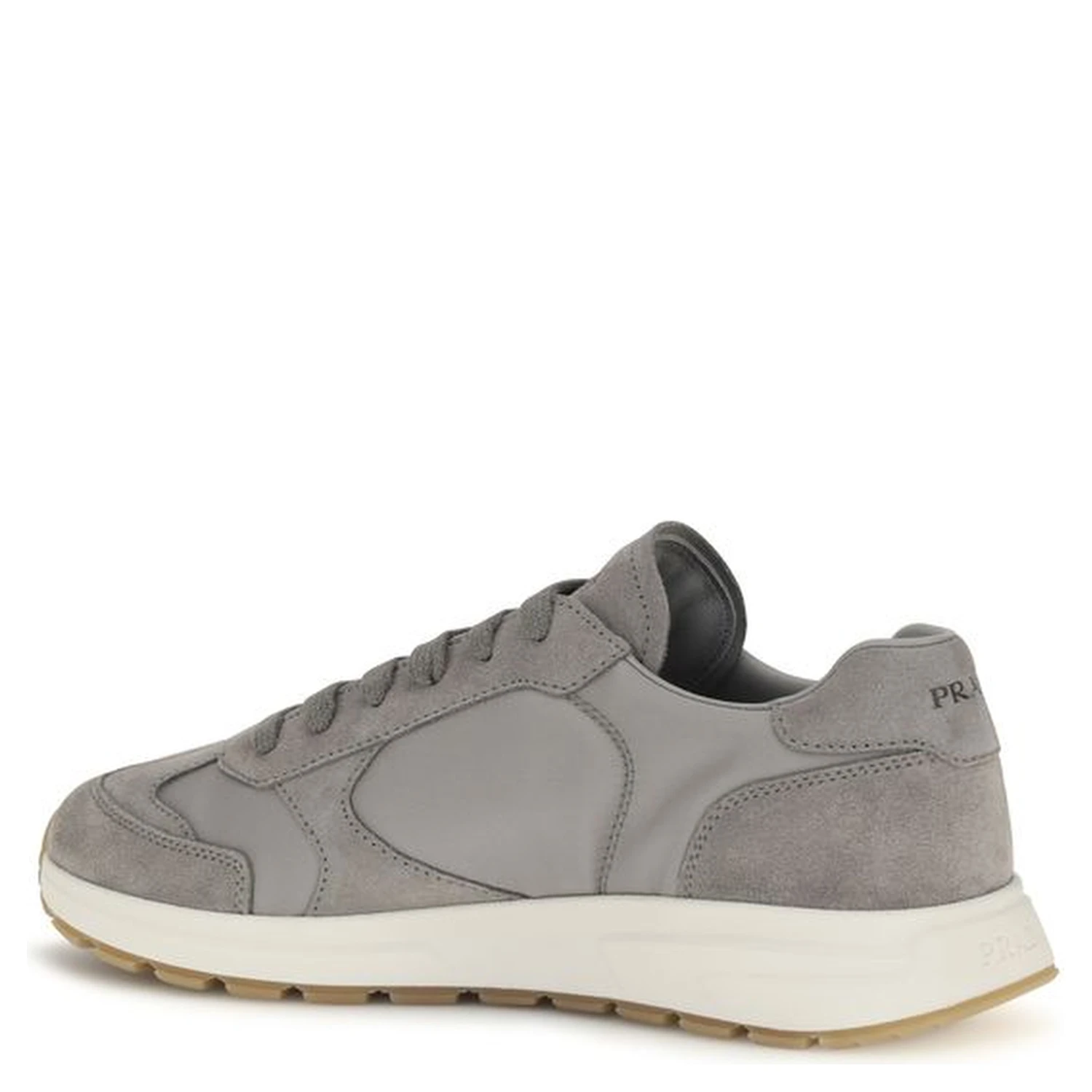 Gray Recycled Polyamide Athletic Sneakers