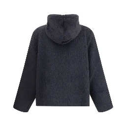 Black Wool Sweatshirt