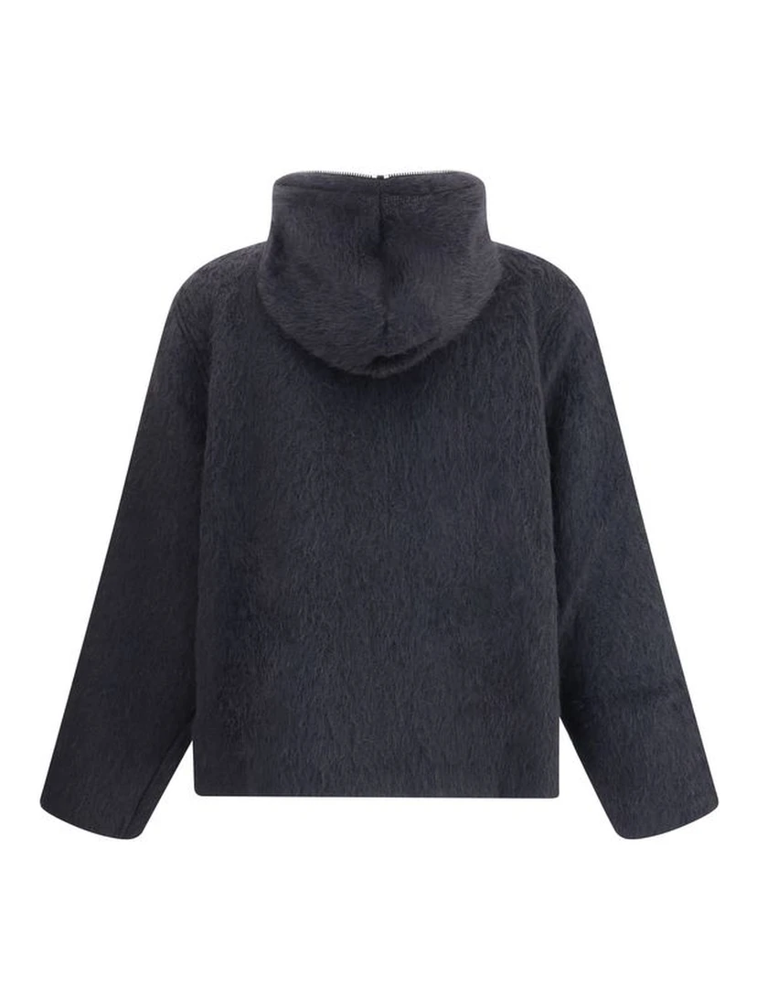 Black Wool Sweatshirt