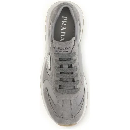 Gray Recycled Polyamide Athletic Sneakers