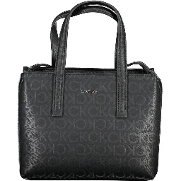 Black Polyester Handbag