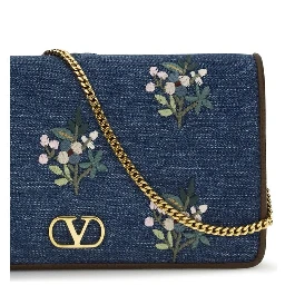 Blue Cotton Shoulder Bag