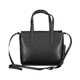 Black Polyester Handbag
