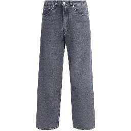 Black Cotton Relaxed Fit Jeans