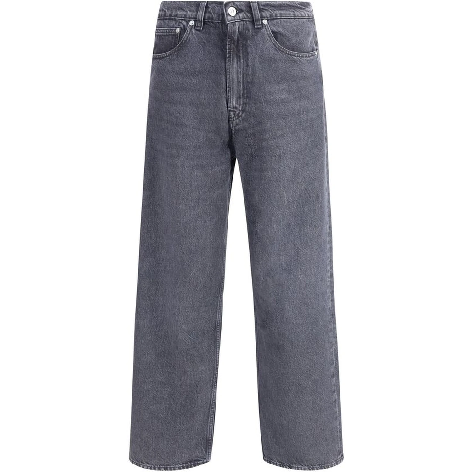 Black Cotton Relaxed Fit Jeans