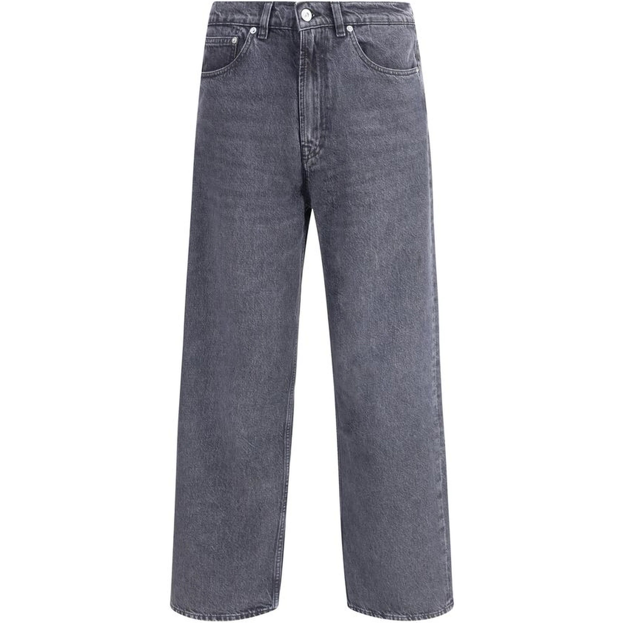 Black Cotton Relaxed Fit Jeans