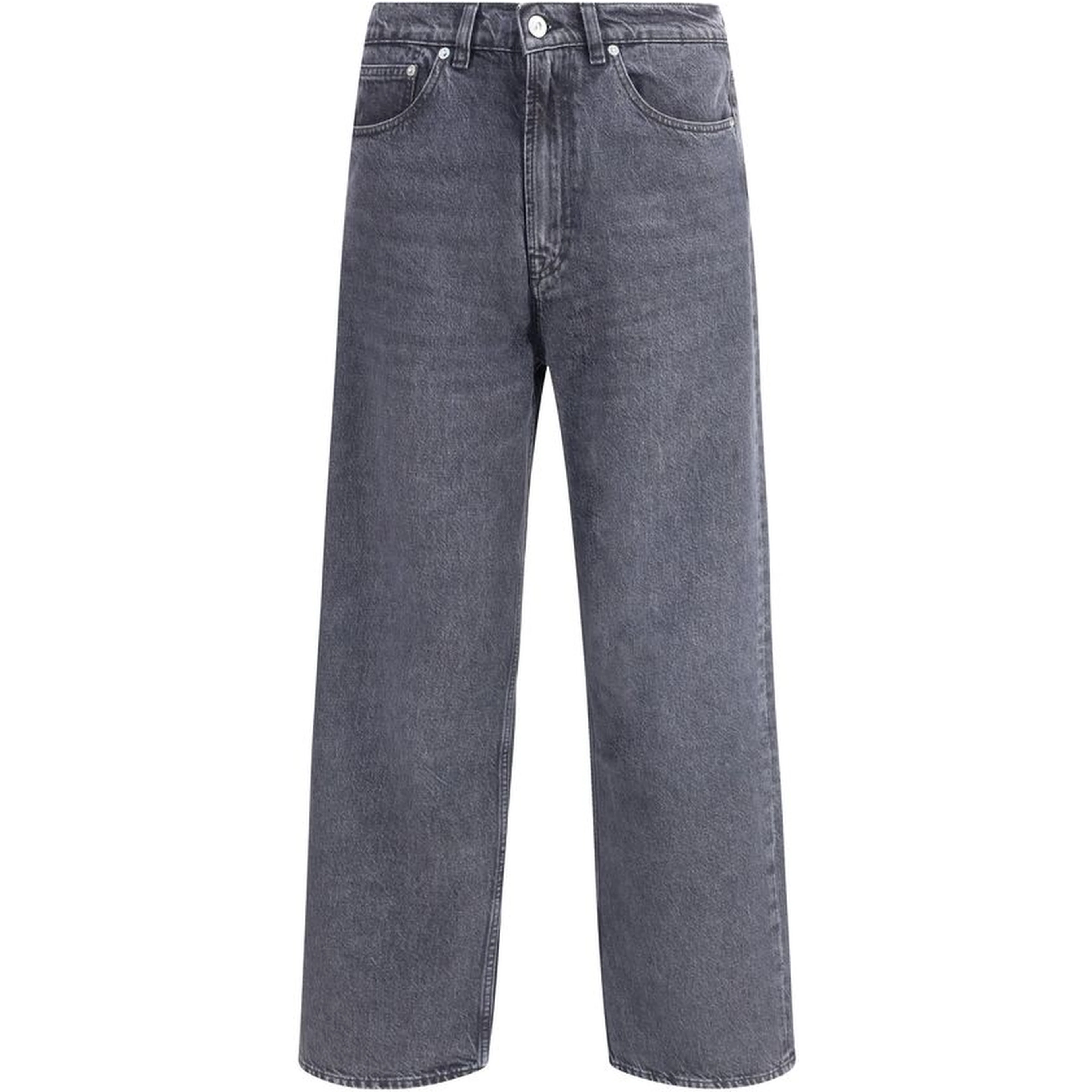 Black Cotton Relaxed Fit Jeans
