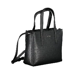 Black Polyester Handbag